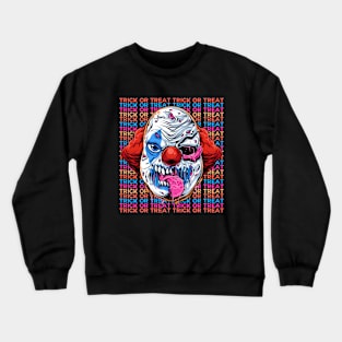 Trick Or Treat Zombie Clown Crewneck Sweatshirt